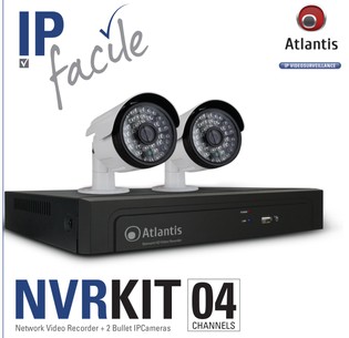 NVR KIT 04 CHANNEL ATLANTIS 2 TELECAMERE